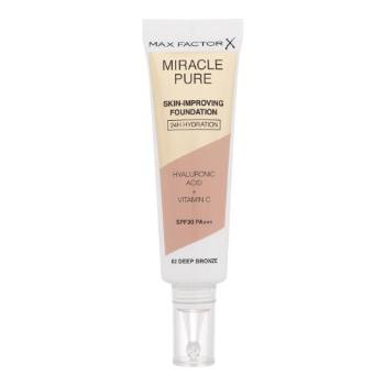 Max Factor Miracle Pure Skin-Improving Foundation SPF30 30 ml make-up pro ženy 82 Deep Bronze na všechny typy pleti