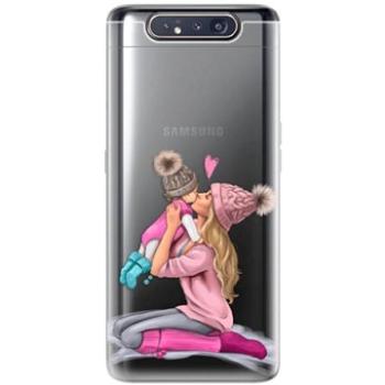 iSaprio Kissing Mom - Blond and Girl pro Samsung Galaxy A80 (kmblogirl-TPU2_GalA80)