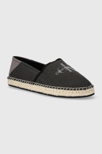 Espadrilky Calvin Klein Jeans ESPADRILLE ML BTW černá barva, YW0YW01376