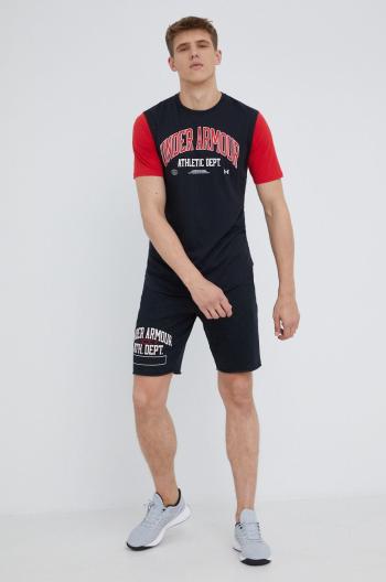 Sportovní šortky Under Armour Rival Terry Athletic Department 1370356 pánské, černá barva