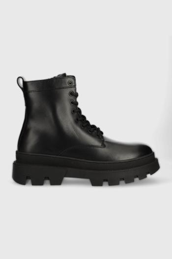 Kožené boty Marc O'Polo pánské, černá barva, 20927436302130 KK1M3023
