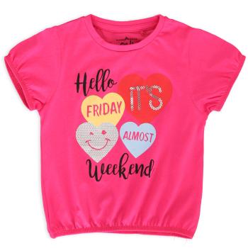 Dívčí tričko LEMON BERET WEEKEND růžová Velikost: 104-110