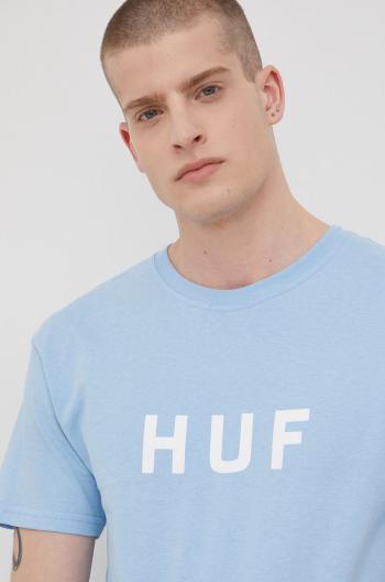 Bavlněné tričko HUF s potiskem