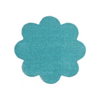 Hanse Home Collection koberce Protiskluzová rohožka Soft & Clean 102455 kytka - 67x67 tvar kytka cm Modrá