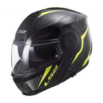 Výklopná moto přilba LS2 FF902 Scope Skid  Black H-V Yellow