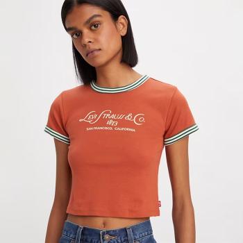 Graphic Ringer Mini Tee – L