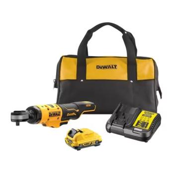 DeWalt ráčna 3/8" 1× 2,0 Ah, nabíječka, taška, DCF503D1-QW