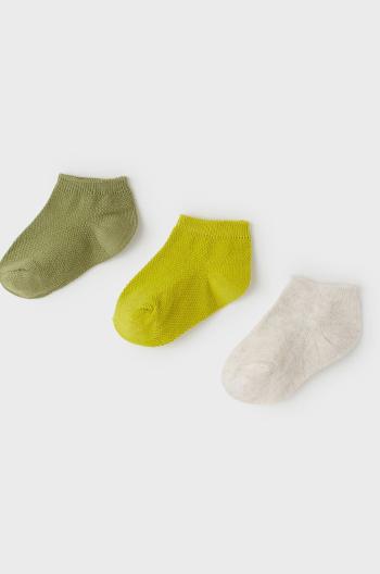 Dětské ponožky Mayoral (3-pack) zelená barva