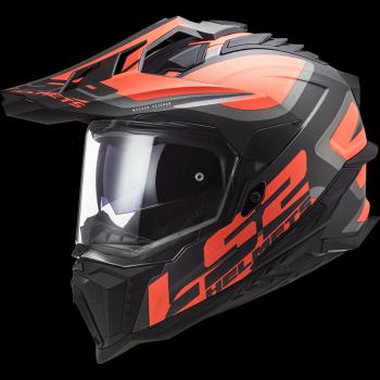 Enduro helma LS2 MX701 Explorer Alter  Matt Black Fluo Orange