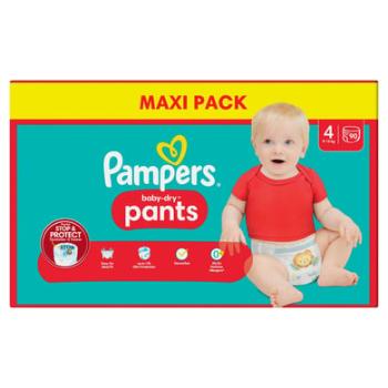 Pampers Dětské suché kalhoty, velikost 4 Maxi 9-15 kg, Maxi balení (1 x 90 kalhot)