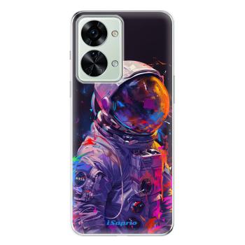 Odolné silikonové pouzdro iSaprio - Neon Astronaut - OnePlus Nord 2T 5G