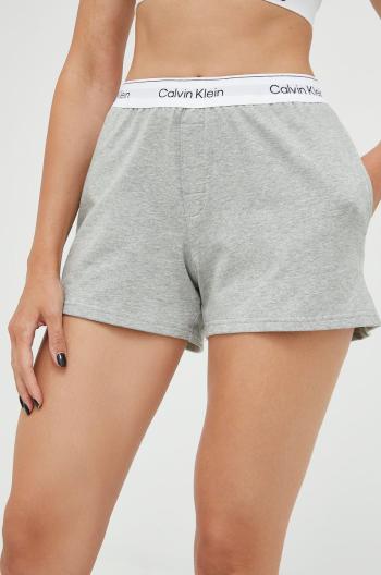 Pyžamové šortky Calvin Klein Underwear dámské, šedá barva