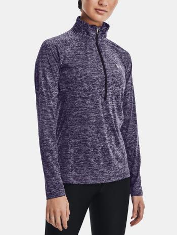 Under Armour Tech 1/2 Zip Triko Fialová