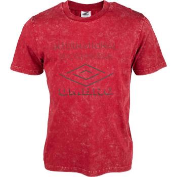 Umbro LARGE LOGO TEE Pánské triko, červená, velikost S