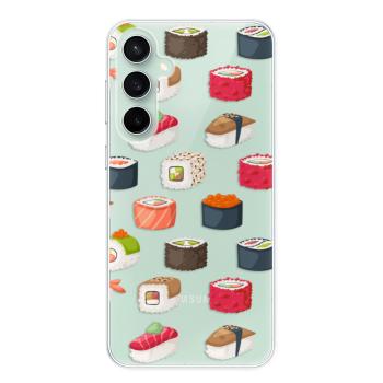 Odolné silikonové pouzdro iSaprio - Sushi Pattern - Samsung Galaxy S23 FE