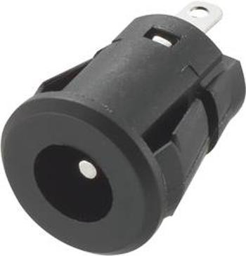 Nízkonapěťový konektor TRU COMPONENTS 716901, 12 V/DC, 1 A, Druh spínacího kontaktu: Rozpínací kontakt, zásuvka, vestavná vertikální, 5.8 mm, 2.1 mm, 