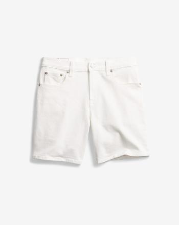 GAP 5" Mid Rise Denim Šortky Bílá