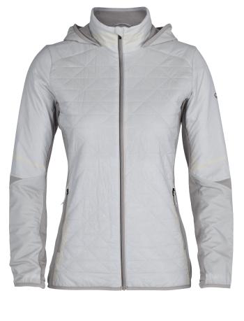 dámská merino bunda ICEBREAKER Wmns Headwaters Hybrid Hooded Jacket, Milkwood (vzorek) velikost: S