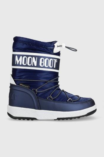 Dětské sněhule Moon Boot Moon Boot Jr Boy Sport tmavomodrá barva