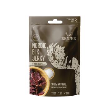 Sušené losí maso Elk Jerky 12 x 25 g mořská sůl - Renjer