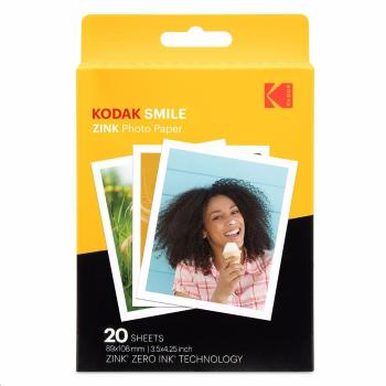 Kodak RODZL3X420 samolepicí fotopapír ZINK 76x100 mm (3x4") 20 listů, bílý, 290g/m2 termo