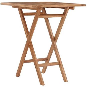  Skládací zahradní stolek 60 x 60 x 75 cm masivní teakové dřevo (48994)