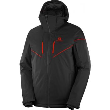 Salomon STORMRACE JKT M Pánská lyžařská bunda, černá, velikost S