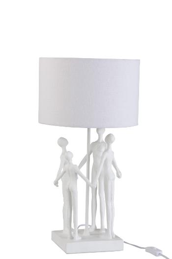 Stolní lampa s textilním stínidlem Figurines - Ø 30,5*57,5 cm 2108
