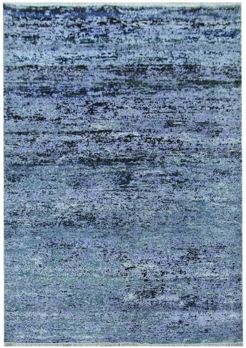 Diamond Carpets koberce Ručně vázaný kusový koberec Diamond DC-KM Snowland - 120x170 cm Modrá