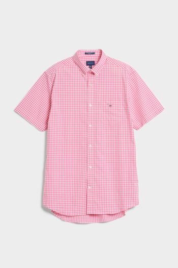 KOŠILE GANT REG BROADCLOTH GINGHAM SS BD růžová XXXL