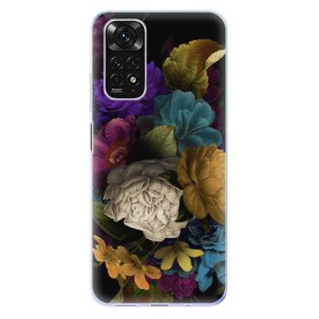 Odolné silikonové pouzdro iSaprio - Dark Flowers - Xiaomi Redmi Note 11 / Note 11S