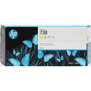 HP 676M8A - originální cartridge HP 738, žlutá, 300ml