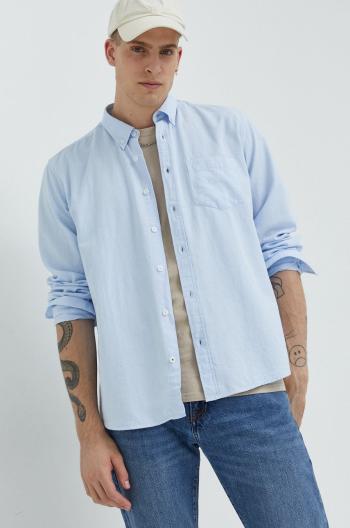 Bavlněné tričko Cross Jeans regular, s límečkem button-down