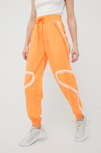 Tréninkové kalhoty adidas by Stella McCartney Truepace HC2985 dámské, oranžová barva, s potiskem