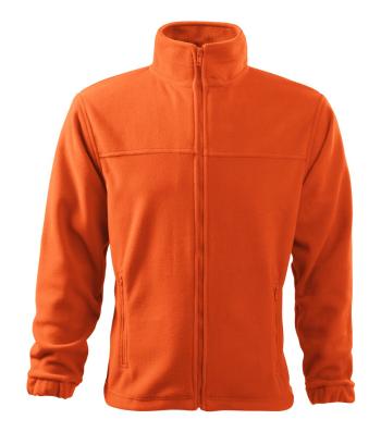 MALFINI Pánská fleecová mikina Jacket - Oranžová | L