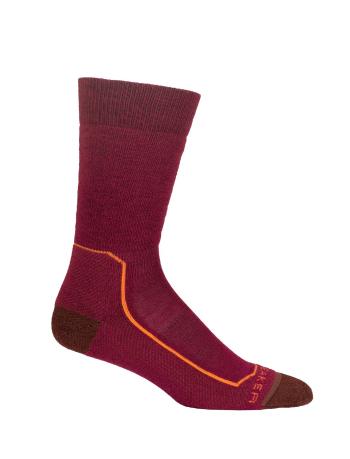 dámské ponožky ICEBREAKER Wmns Hike+ Medium Crew, Cherry/Espresso/Flash velikost: S