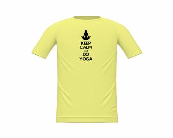 Dětské tričko Keep calm and do yoga