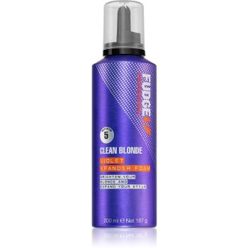 Fudge Clean Blonde Violet Xpander Foam barvicí pěna pro blond a melírované vlasy 200 ml