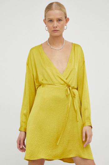 Šaty American Vintage žlutá barva, mini