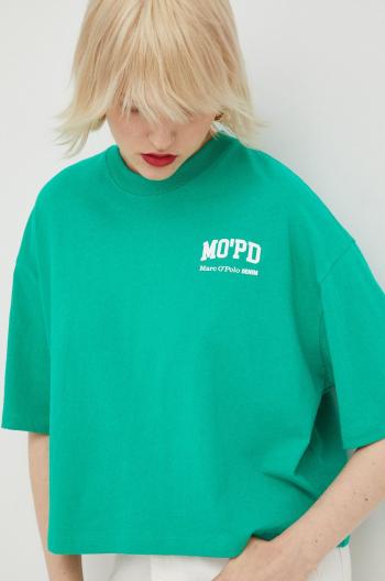 Bavlněné tričko Marc O'Polo Denim zelená barva