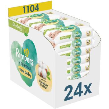 Pampers Harmonie New Baby vlhčené čisticí ubrousky pro děti 24x46 ks