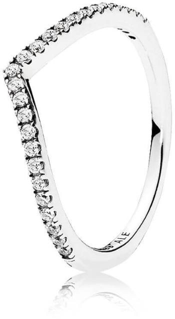 Pandora Třpytivý stříbrný prsten 196316CZ 60 mm