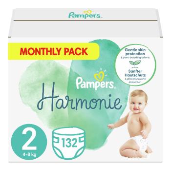 Pampers Harmonie vel. 2 4–8 kg dětské pleny 132 ks