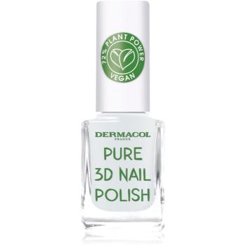 Dermacol Pure 3D lak na nehty odstín 02 Absolute White 11 ml