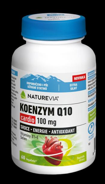 NatureVia Koenzym Q10 Cardio 100 mg 60 kapslí