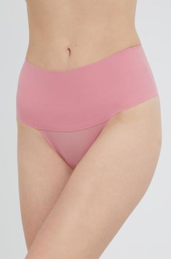 Modelovací tanga Spanx růžová barva