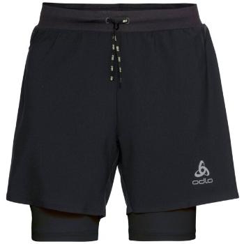 Odlo AXALP TRAIL 6 INCH 2IN1 SHORT Pánské běžecké šortky 2v1, černá, velikost XXL