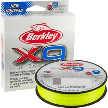 Berkley splétaná šňůra x9 fluro green 150 m-průměr 0,14 mm / nosnost 14,2 kg