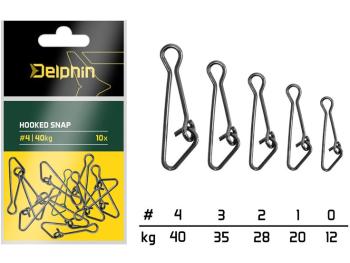 Delphin karabinka hooked snap 10 ks - velikost 1 nosnost 20 kg