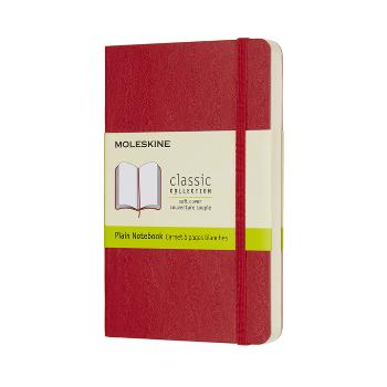 Zápisník měkký čistý červený S (192 stran)